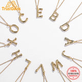 Davis 925 Silver Sweet 26 Letter Pendant Necklace For Women