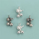 Davis 925 Sterling Silver Gourd Bell Charm Pendant