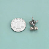 Davis 925 Sterling Silver Gourd Bell Charm Pendant