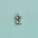 Davis 925 Sterling Silver Gourd Bell Charm Pendant