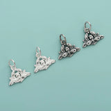 Davis 925 Sterling Silver Hibiscus Flower Pendant DIY Bracelet Necklace