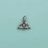 Davis 925 Sterling Silver Hibiscus Flower Pendant DIY Bracelet Necklace