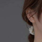 TrustDavis 925 Silver Clouds Stud Earrings For Girls