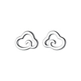 TrustDavis 925 Silver Clouds Stud Earrings For Girls