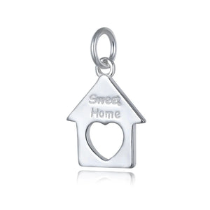 TrustDavis 925 Silver Sweet Home Charm Pendant DIY Necklace Bracelet HY526