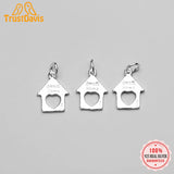 TrustDavis 925 Silver Sweet Home Charm Pendant DIY Necklace Bracelet HY526