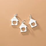 TrustDavis 925 Silver Sweet Home Charm Pendant DIY Necklace Bracelet HY526