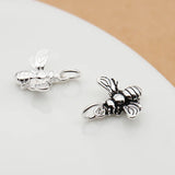 TrustDavis 925 Silver Bee Pendant DIY Jewelry HY814