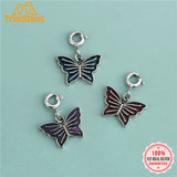 Davis 925 Silver Butterfly Pendant DIY Necklace Accessories