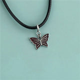 Davis 925 Silver Butterfly Pendant DIY Necklace Accessories