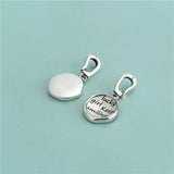 TrustDavis 925 Silver Lucky Girl Colour Pendant DIY Necklace