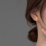 925 Sterling Silver Colour Glaze Flower Stud Earrings For Girls