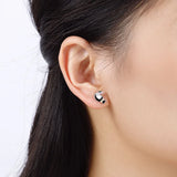 TrustDavis 925 Sterling Silver Birds Stud Earrings Gift For Women Girls Lady