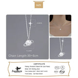 Davis 925 Sterling Silver Star Necklace For Mother's Birthday Present
