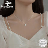 Davis 925 Sterling Silver Star Necklace For Mother's Birthday Present
