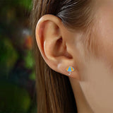 Davis 925 Sterling Silver Umbrella Charm Stud Earrings For Women Girls