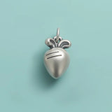 TrustDavis 925 Sterling Silver Sweet Rabbit Carrot Pendant DIY Bracelet Necklace