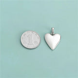 TrustDavis 925 Silver Heart Charm Pendant DIY Jewelry DZ70