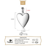 TrustDavis 925 Silver Heart Charm Pendant DIY Jewelry DZ70