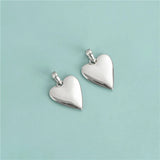 TrustDavis 925 Silver Heart Charm Pendant DIY Jewelry DZ70