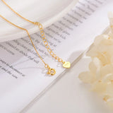 TrustDavis 925 Silver Heart CZ Pendant Short Necklace Women Wedding Jewelry