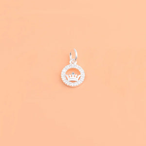 TrustDavis Crown CZ Charms Pendant For Bracelet Necklace DIY Accessories