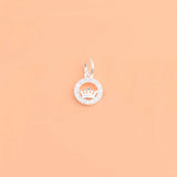 TrustDavis Crown CZ Charms Pendant For Bracelet Necklace DIY Accessories