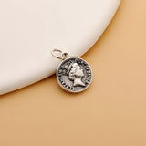 925 Sterling Silver Sweet Skull Wing Charm Pendant for Necklace DIY