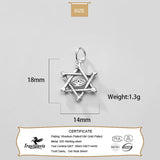 TrustDavis 925 Silver Sweet Star Eye Charm Pendant DIY Jewelry