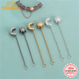 TrustDavis 925 Silver Sun Moon Chain DIY Necklace Bracelet Fine Jewelry DZ646