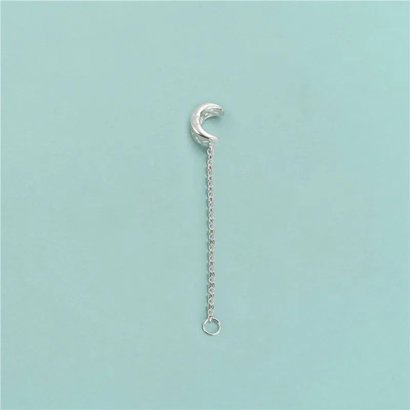TrustDavis 925 Silver Sun Moon Chain DIY Necklace Bracelet Fine Jewelry DZ646