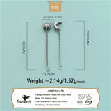 TrustDavis 925 Silver Sun Moon Chain DIY Necklace Bracelet Fine Jewelry DZ646