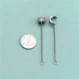 TrustDavis 925 Silver Sun Moon Chain DIY Necklace Bracelet Fine Jewelry DZ646