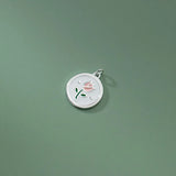 925 Silver Tulip Flowers Charm Pendant for DIY Necklace Bracelet DZ742
