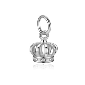TrustDavis 925 Sterling Silver Hollow Small Crown Bracelet Pendant