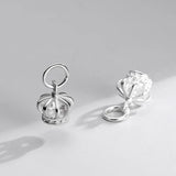 TrustDavis 925 Sterling Silver Hollow Small Crown Bracelet Pendant