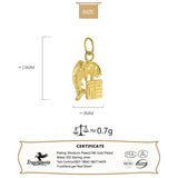 TrustDavis 925 Sterling Silver Animal Charm Pendant for Children DIY Jewelry