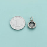 Davis 925 Sterling Silver Rotundity Pendant for Jewelry DIY