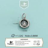 Davis 925 Sterling Silver Rotundity Pendant for Jewelry DIY
