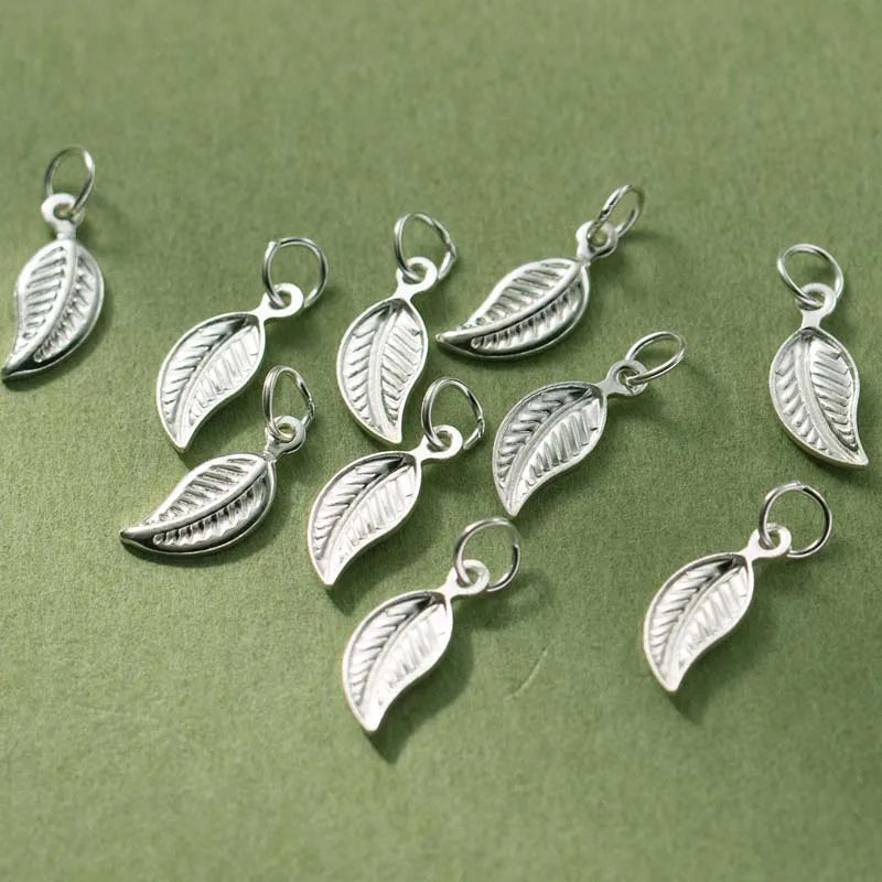 TrustDavis 925 Sterling Silver Plant Pendant Necklace Jewelry DZ1601
