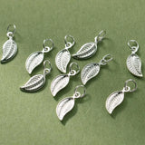 TrustDavis 925 Sterling Silver Plant Pendant Necklace Jewelry DZ1601