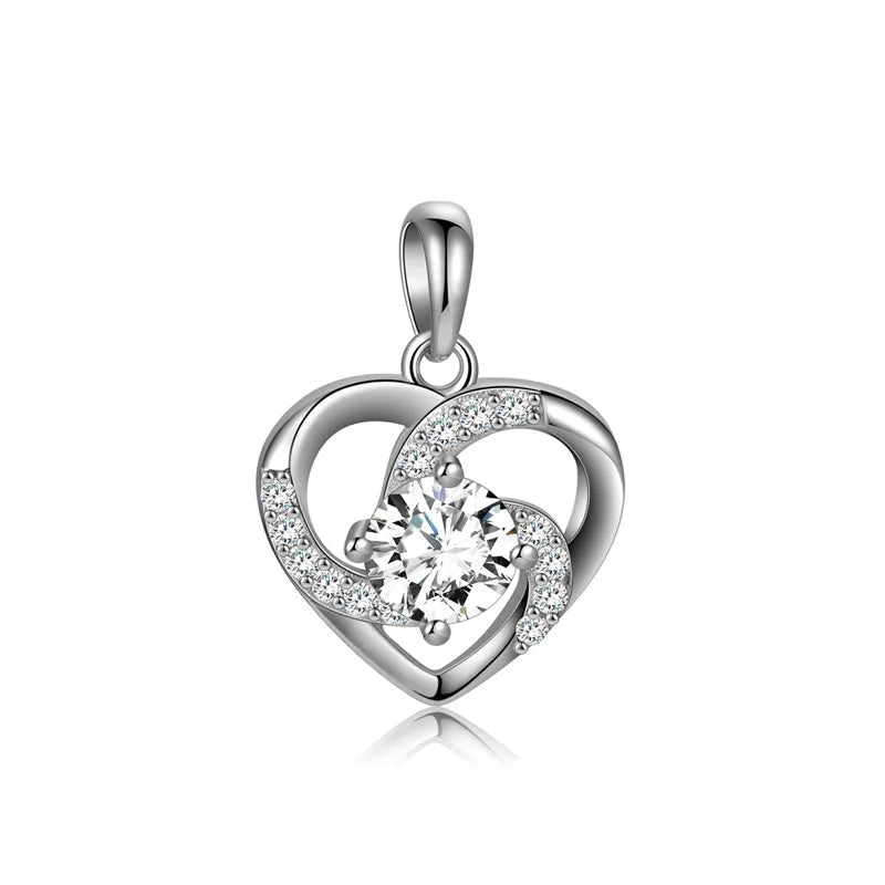 Vintage Heart Charm Pendant for Women DIY Jewelry DH0042