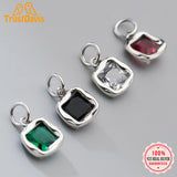TrustDavis Vintage Zircon Charm Pendant 925 Sterling Silver Jewelry DZ963