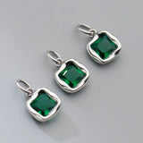 TrustDavis Vintage Zircon Charm Pendant 925 Sterling Silver Jewelry DZ963