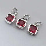 TrustDavis Vintage Zircon Charm Pendant 925 Sterling Silver Jewelry DZ963