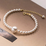 Davis 925 Silver Freshwater Pearl Bracelet for Mum - S925 Jewelry Set