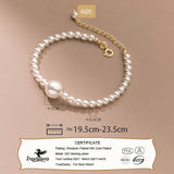 Davis 925 Silver Freshwater Pearl Bracelet for Mum - S925 Jewelry Set
