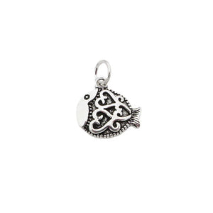 TrustDavis 925 Sterling Silver Fish Pendant DIY Necklace Fine Jewelry