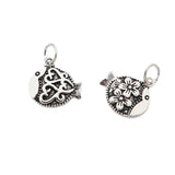 TrustDavis 925 Sterling Silver Fish Pendant DIY Necklace Fine Jewelry