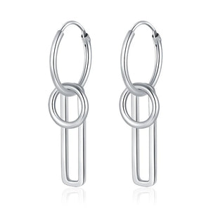 925 Thai Silver Hoop Earring Wedding Party Jewelry